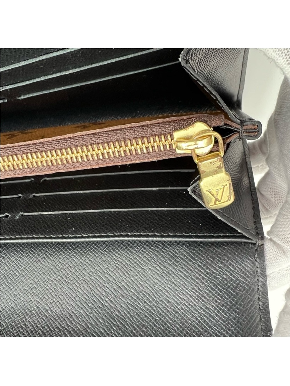 Louis Vuitton Monogram Reverse Long Portefuille Sarah Wallet in Box 💯Authentic - Picture 7 of 11